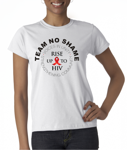 Rise Up to HIV Womens Short Sleeve shirt